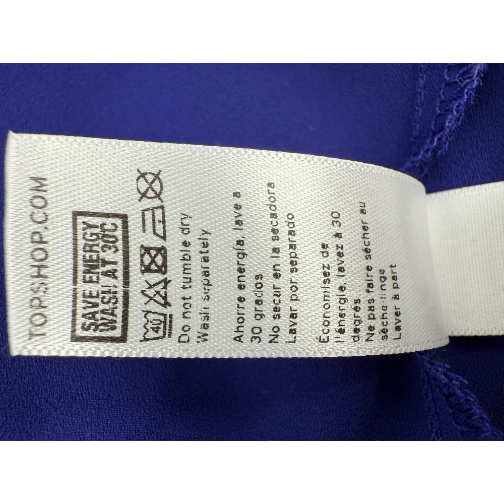 Topshop Royal Blue Strappy Caged Back Camisole Top Size US 6 35B26EDPL - Picture 7 of 7